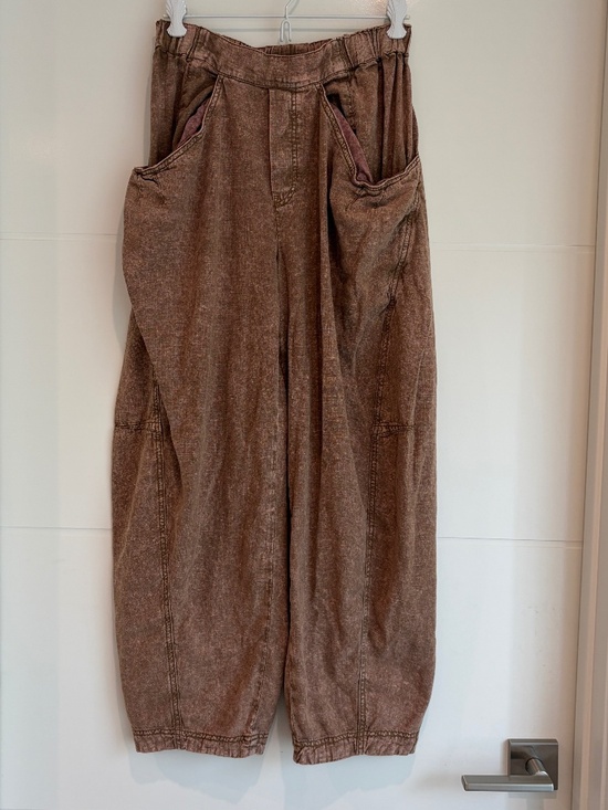 Free People Pants - FREE PEOPLE Linen Barrel Pants